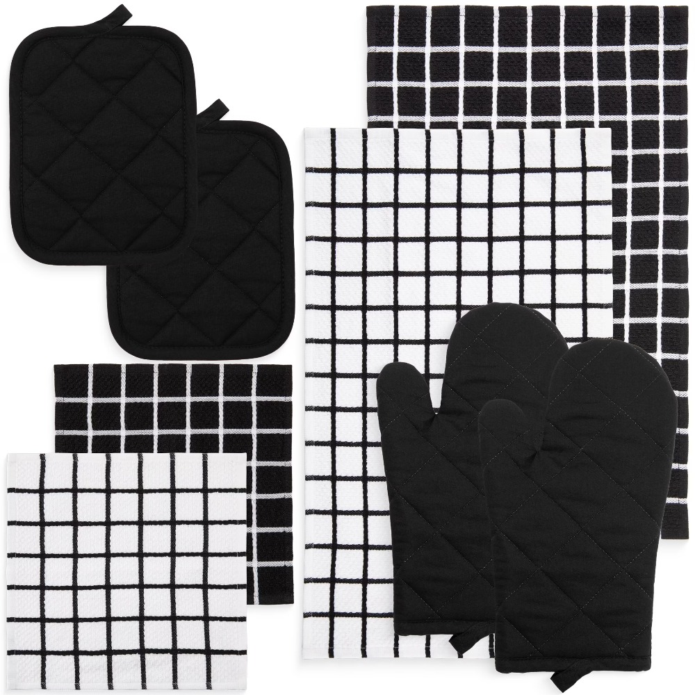 Heat Resistant Glove - High Absorbency Cotton Kitchen Towel Set