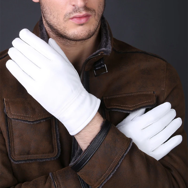 2025 Winter Genuine Leather Wh - Leather Driving Glove avis et prix