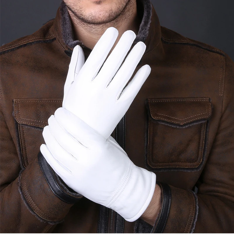 2025 Winter Genuine Leather Wh - Leather Driving Glove avis et prix