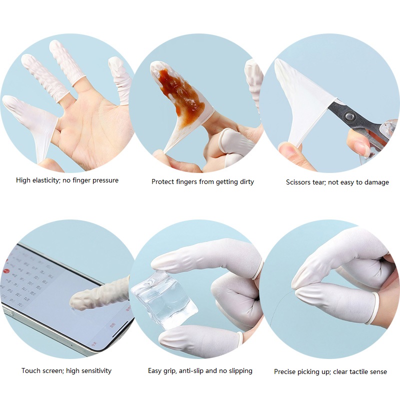 100/200PCS Powder Free Anti-Sl - Latex Disposable Glove avis et prix