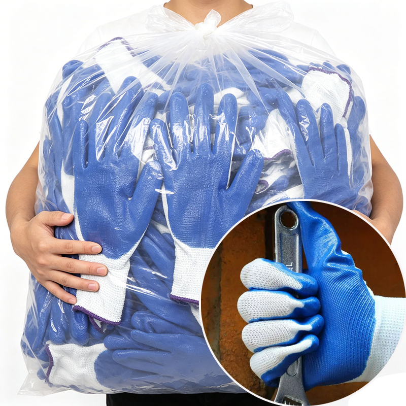 1/12pair Working Gloves Premiu - Nitrile Mechanic Glove avis et prix