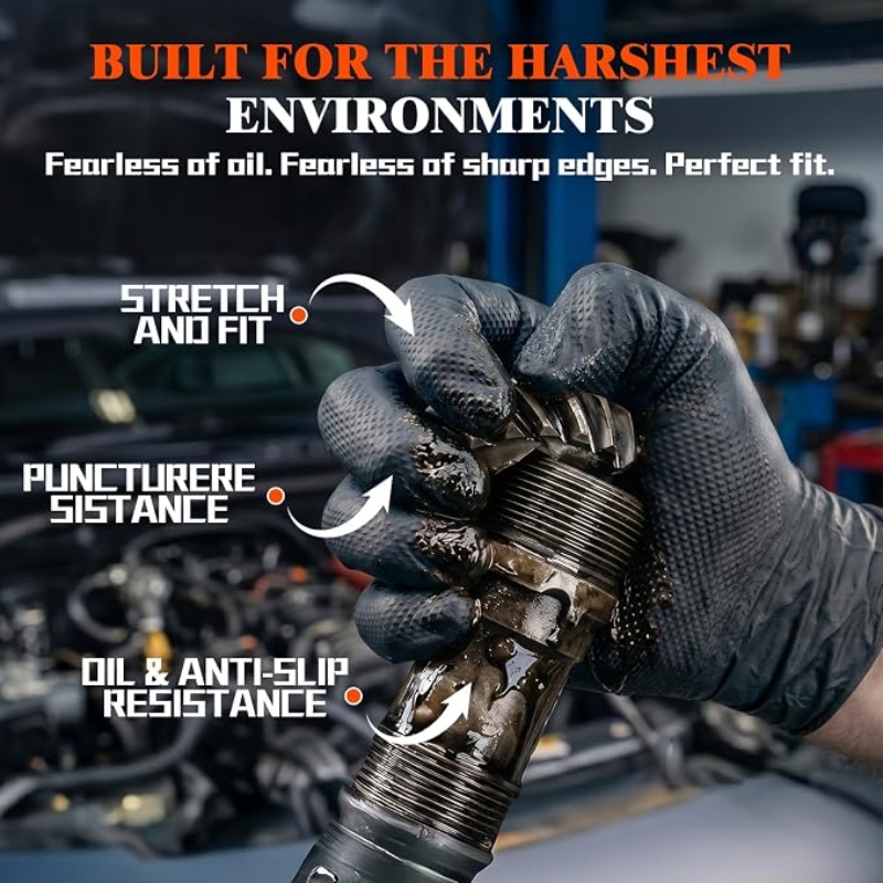 8 Mil Heavy Duty Industrial Or - Nitrile Mechanic Glove avis et prix