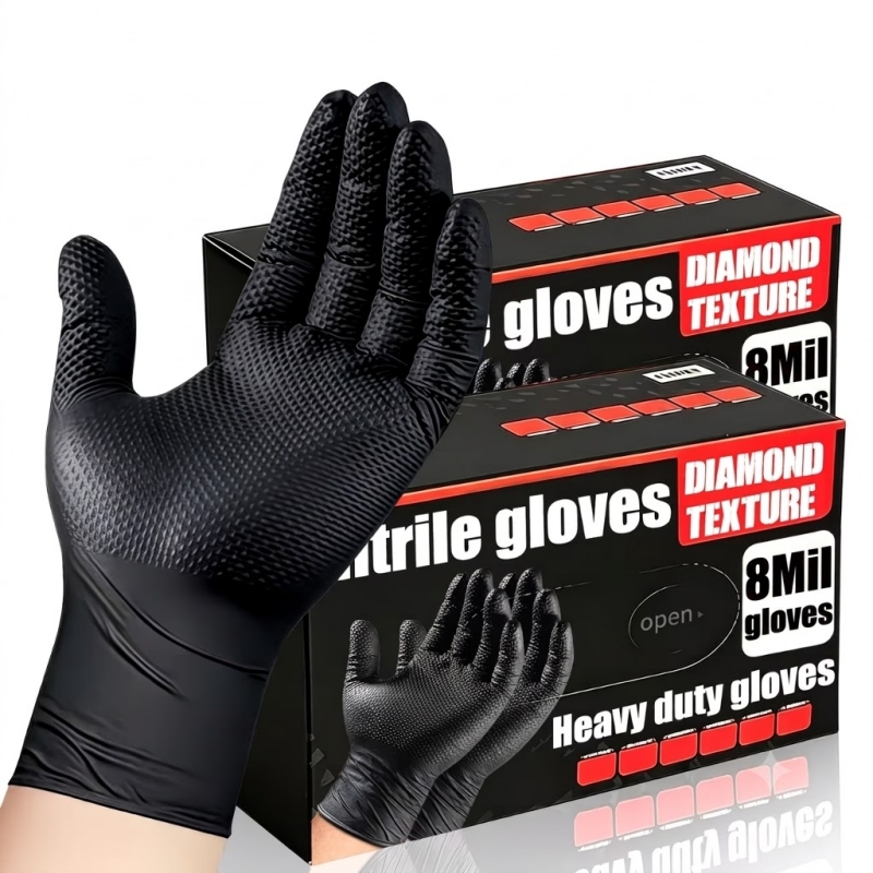 Heavy Duty Black Industrial Ni - Nitrile Mechanic Glove avis et prix