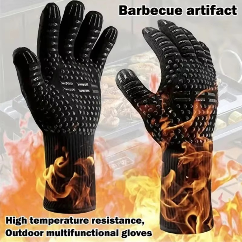 One Piece BBQ Gloves High Temp - Oven Mitt Silicone avis et prix