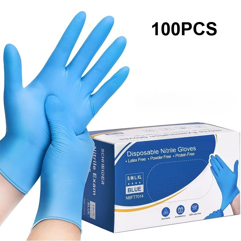 100PCS Blue Nitrile Disposable - Nitrile Mechanic Glove avis et prix