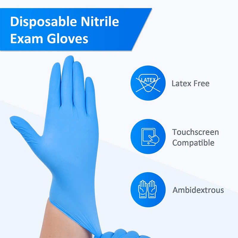 100PCS Blue Nitrile Disposable - Nitrile Mechanic Glove avis et prix