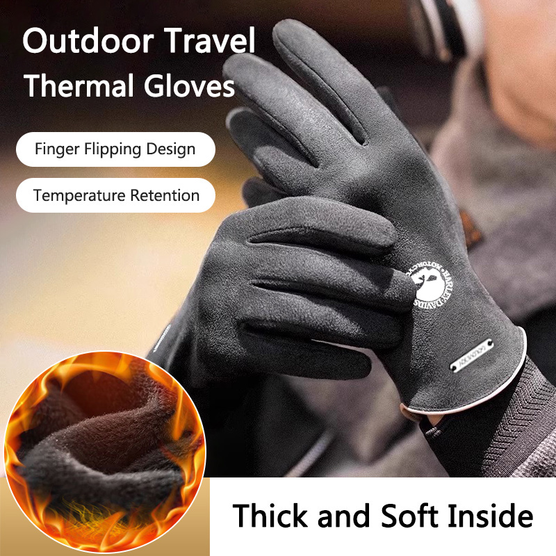 2pc Man Winter Warm Gloves For - Leather Driving Glove avis et prix