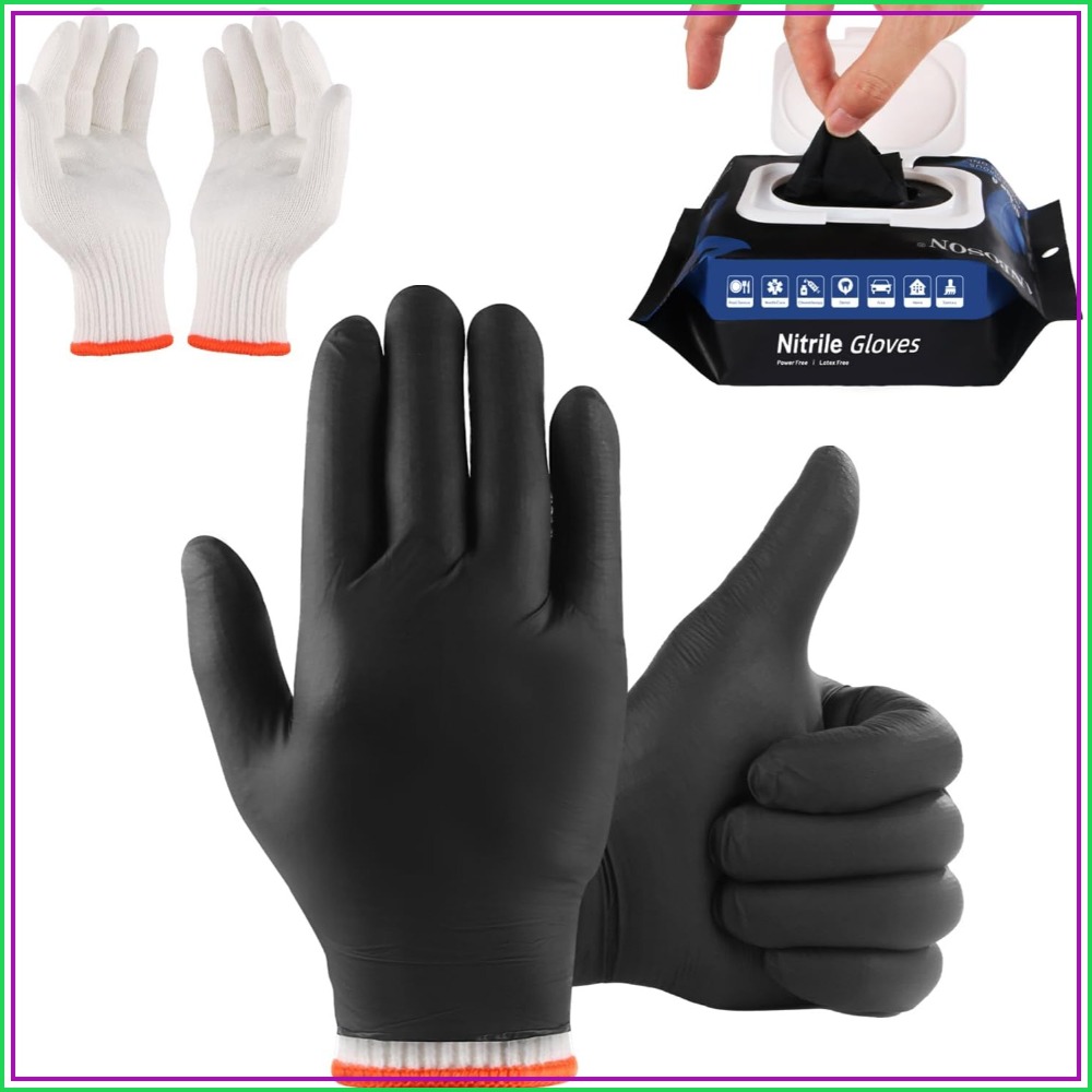50 Disposable Nitrile Gloves + - Heat Resistant Glove avis et prix