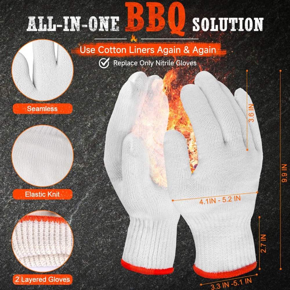 50 Disposable Nitrile Gloves + - Heat Resistant Glove avis et prix