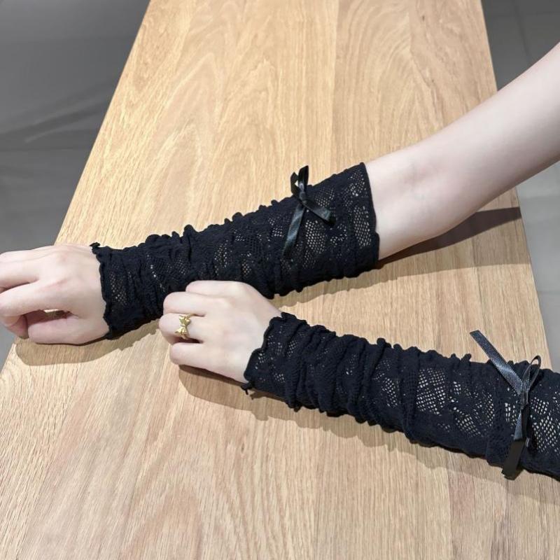 Women Gothic Mesh Fingerless G - Fingerless Glove Knit avis et prix
