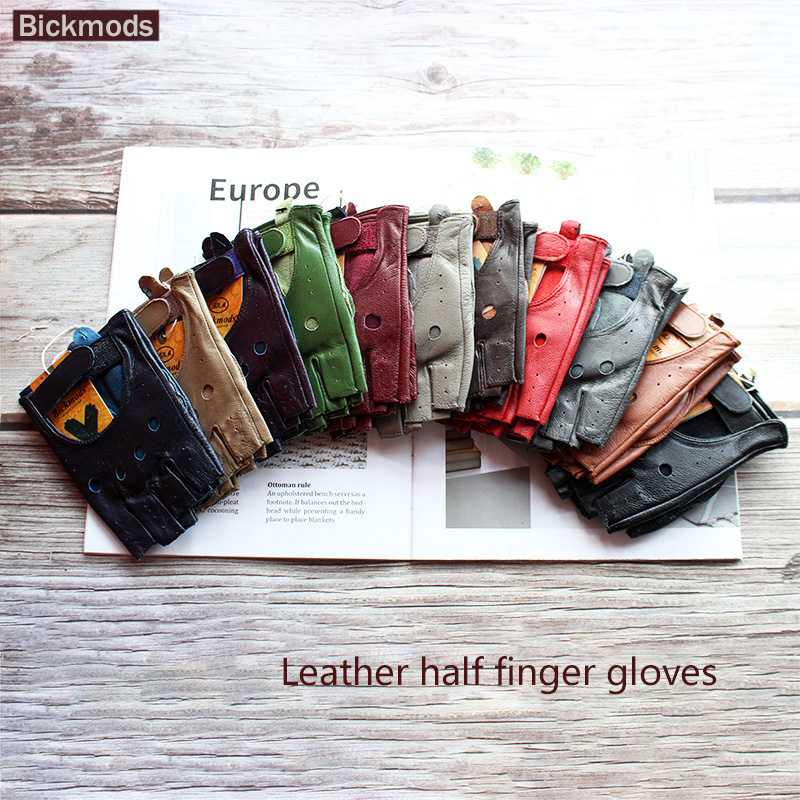 New Women's Sheepskin Half Fin - Leather Driving Glove avis et prix