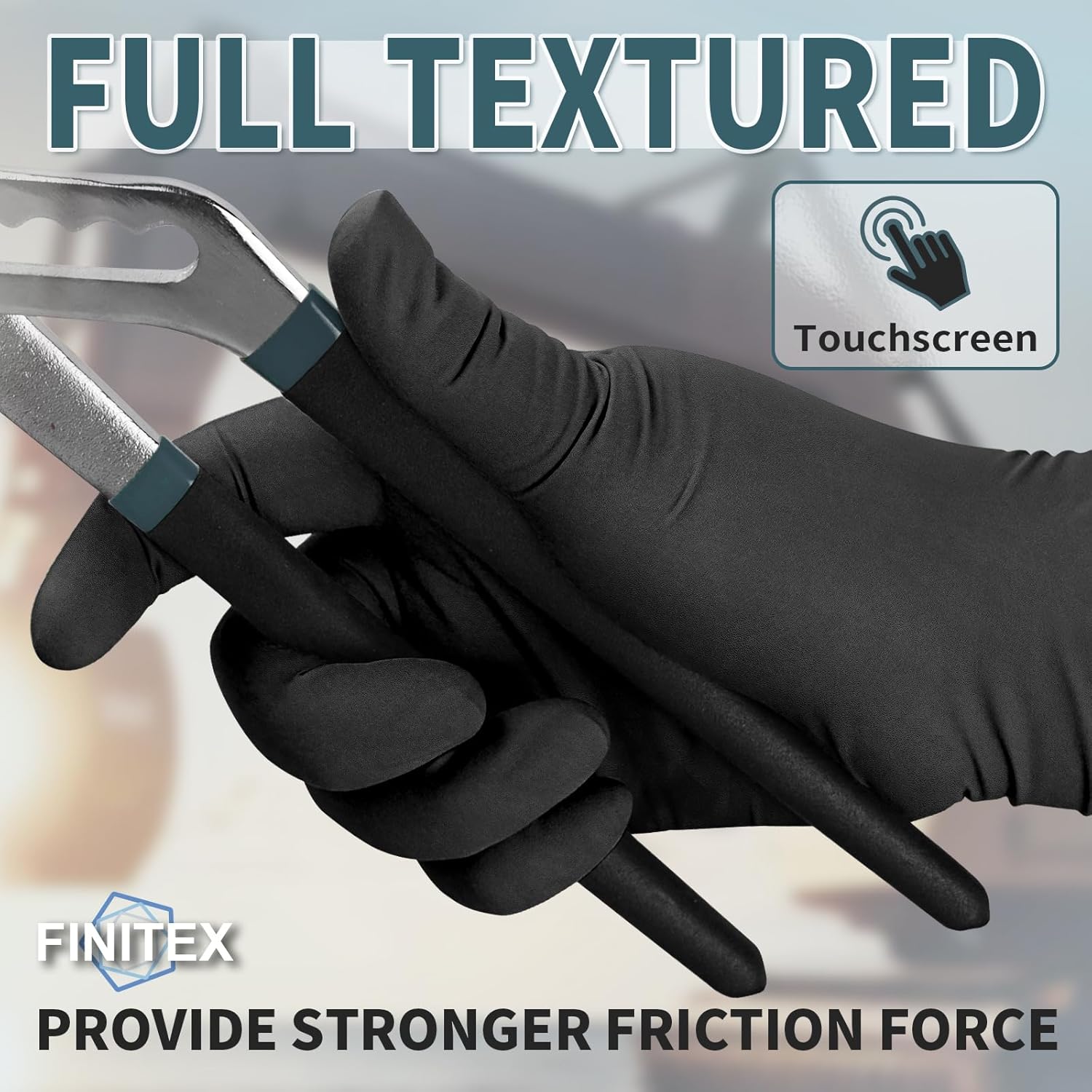 - Black Nitrile Disposable Glo - Exam Glove Nitrile avis et prix