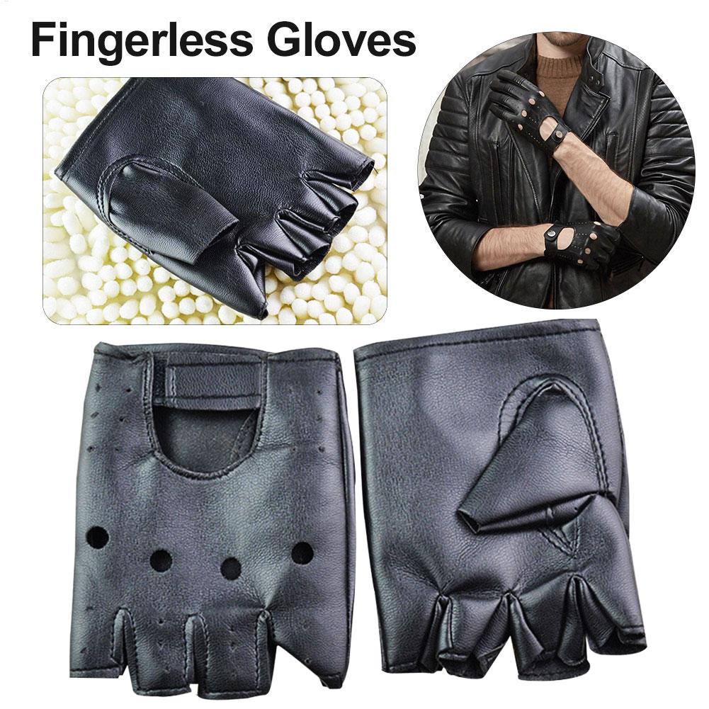 Punk Fingerless Gloves PU Leat - Workout Glove Gym avis et prix