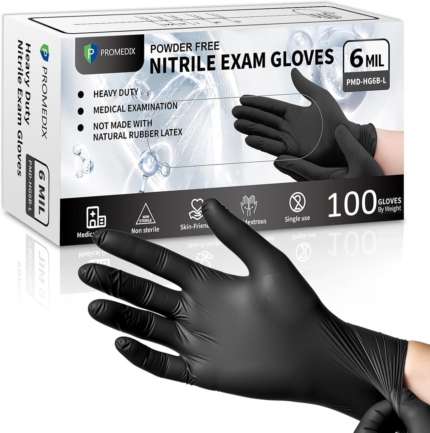 Black Disposable Nitrile Glove - Exam Glove Nitrile avis et prix