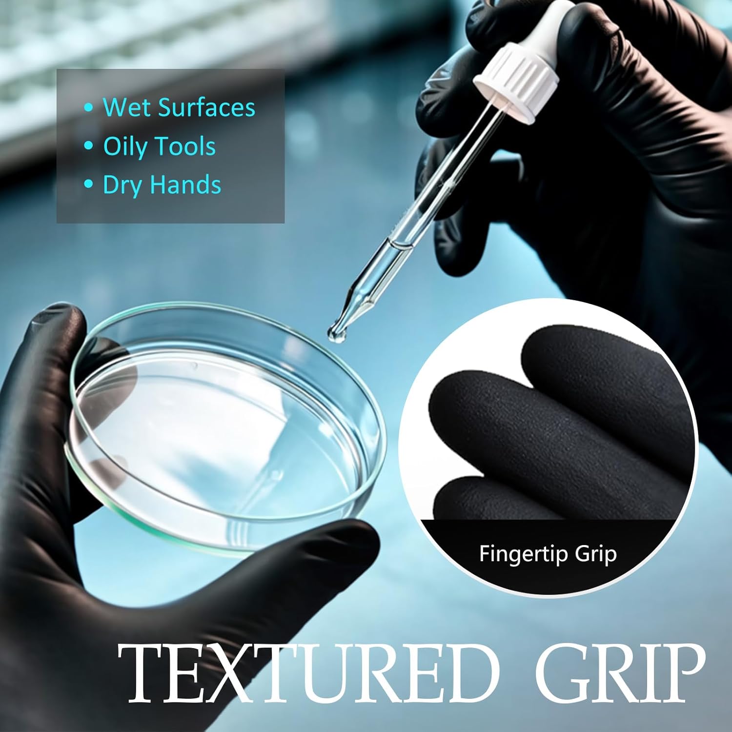Black Disposable Nitrile Glove - Exam Glove Nitrile avis et prix