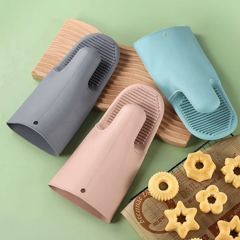 1/2Pcs Long Thickened Oven Glo - Oven Mitt Silicone avis et prix