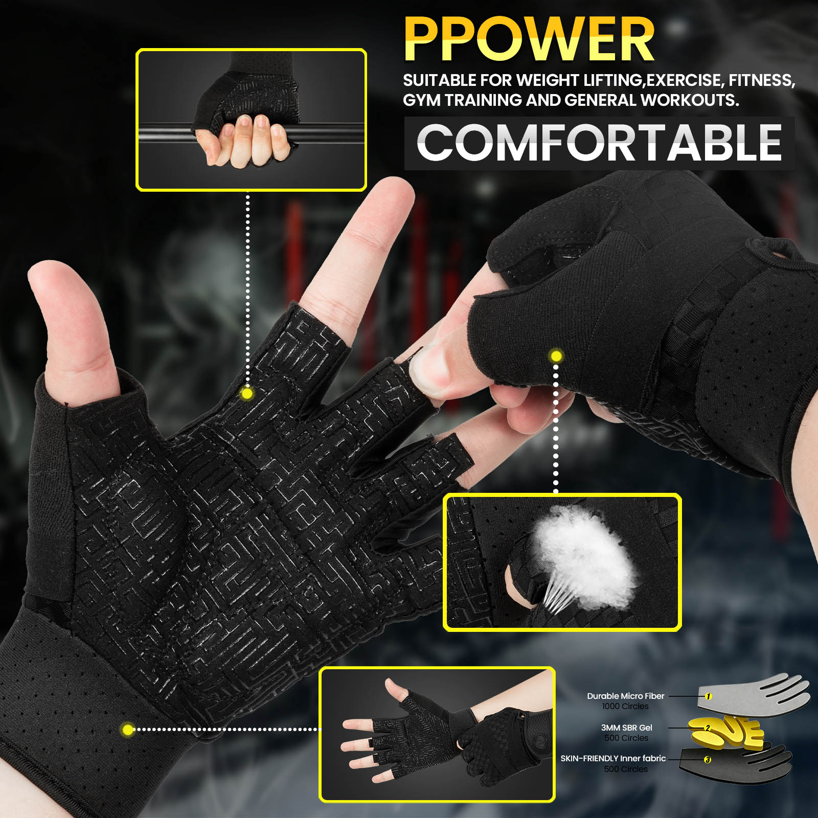 Multi-use Gym Sports Gloves fo - Workout Glove Gym avis et prix
