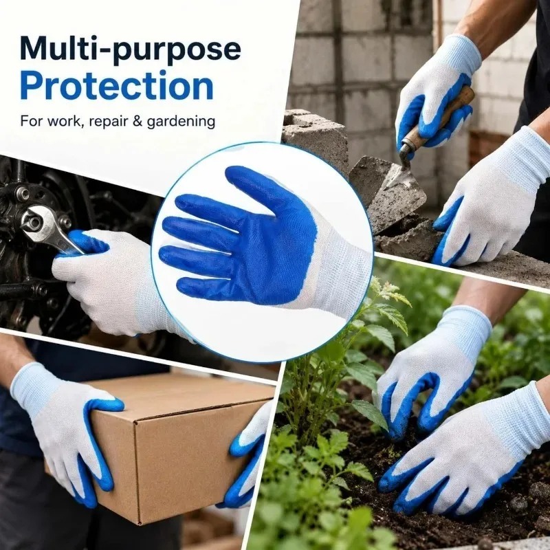 Blue Latex Rubber Nitrile Work - Nitrile Mechanic Glove avis et prix
