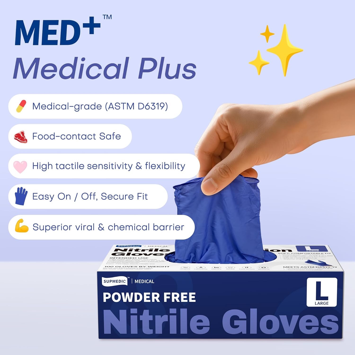 Nitrile Exam Gloves, 4 Mil MED - Exam Glove Nitrile avis et prix