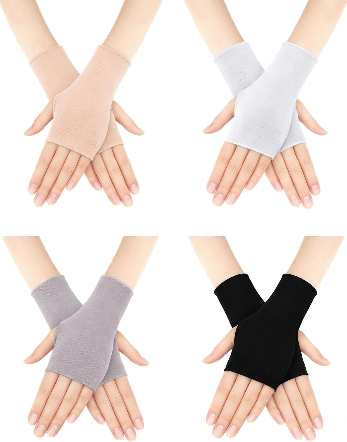 1 pair of sun protection glove - Fingerless Glove Knit avis et prix