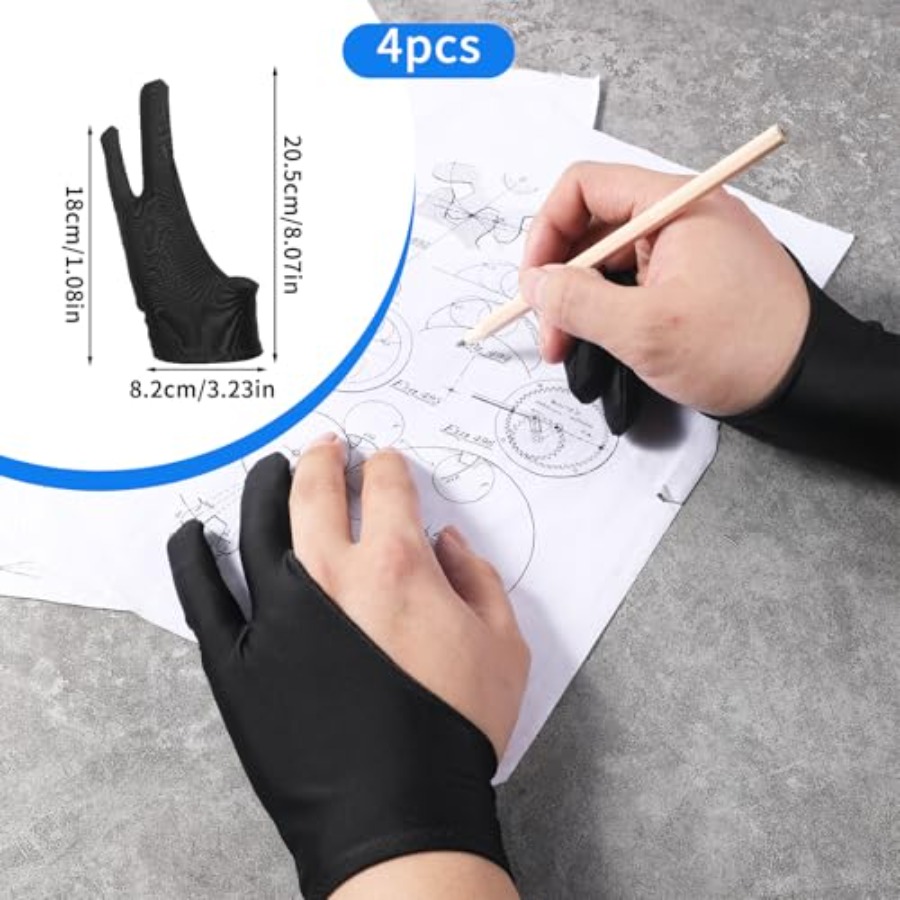 4 Pack Drawing Glove Digital D - Touchscreen Glove Capacitive avis et prix