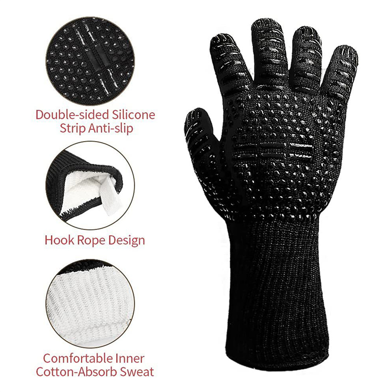 1PC Gloves 800 Degrees Firepro - Oven Mitt Silicone avis et prix