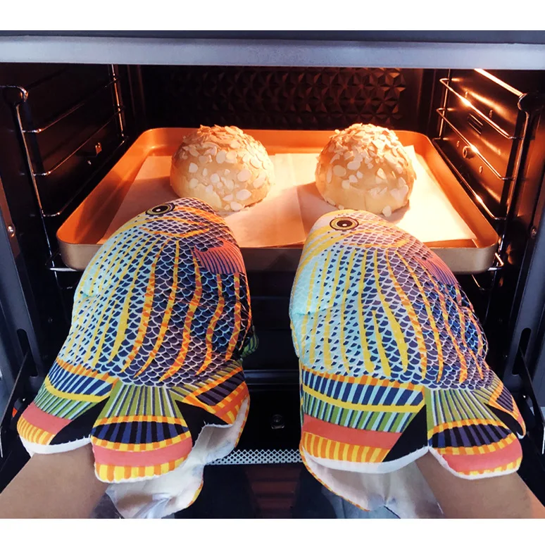 1PC,Cotton Oven Mitts Heat Res - Oven Mitt Silicone avis et prix