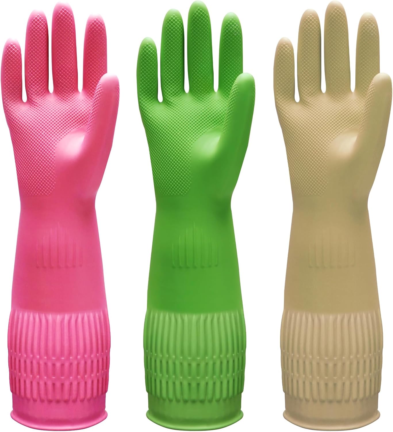 3 Pairs of Rubber Dishwashing  - Rubber Glove Cleaning avis et prix