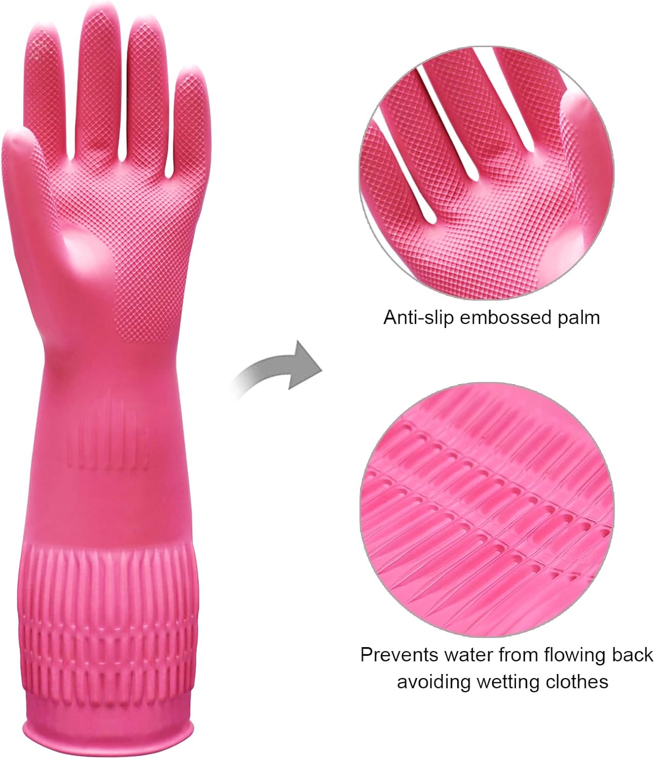 3 Pairs of Rubber Dishwashing  - Rubber Glove Cleaning avis et prix