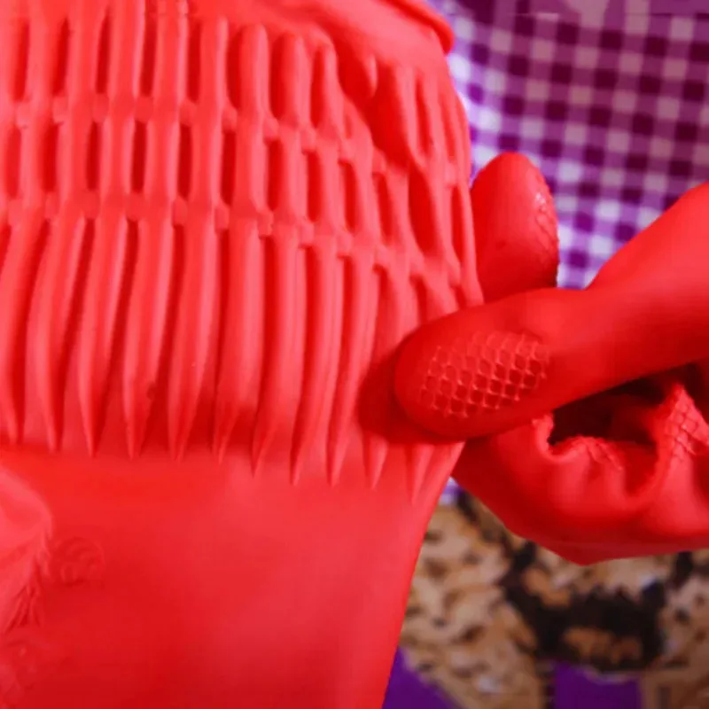 1 pair S/M/L Red Flexible Rubb - Dish Glove Rubber avis et prix