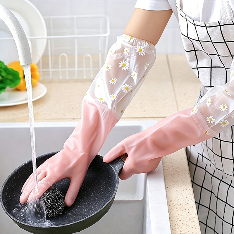 A Pair of New Long-Sleeved Rub - Dish Glove Rubber avis et prix