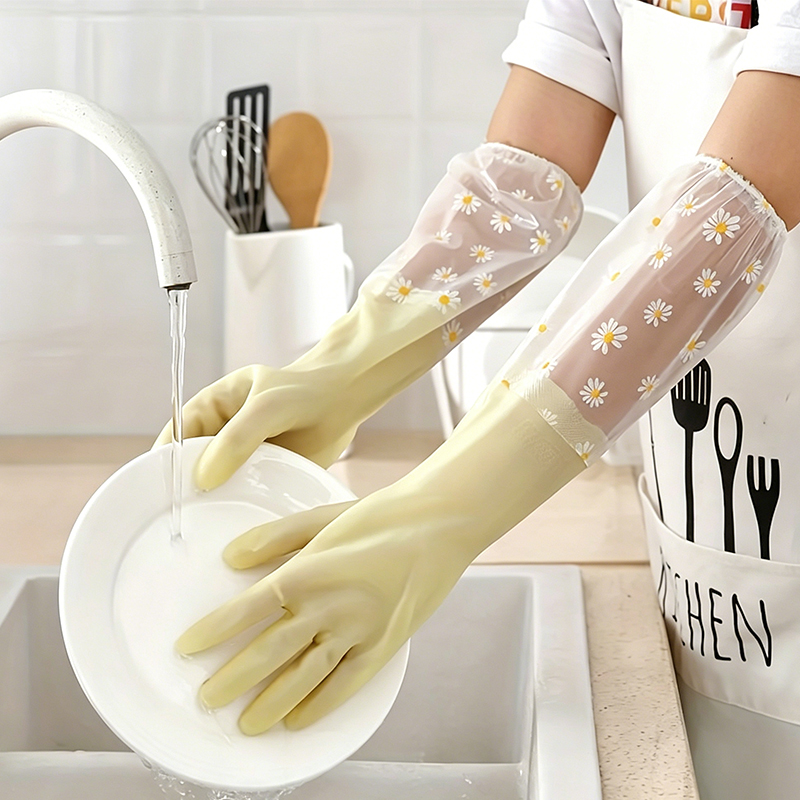 A Pair of New Long-Sleeved Rub - Dish Glove Rubber avis et prix