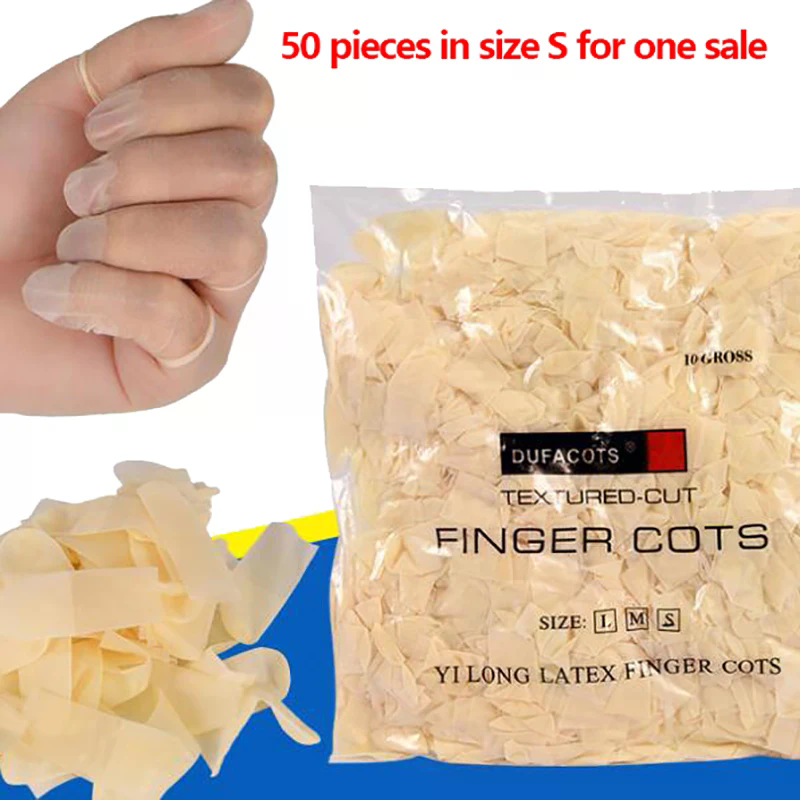 50pcs Disposable Latex Finger  - Latex Disposable Glove avis et prix
