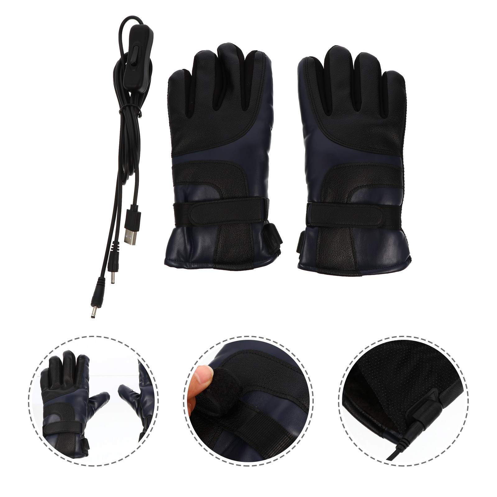 1Pair USB Rechargeable Heated  - Winter Glove Insulated avis et prix