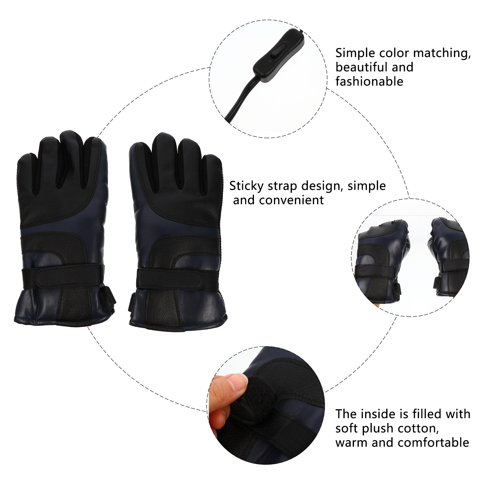 1Pair USB Rechargeable Heated  - Winter Glove Insulated avis et prix
