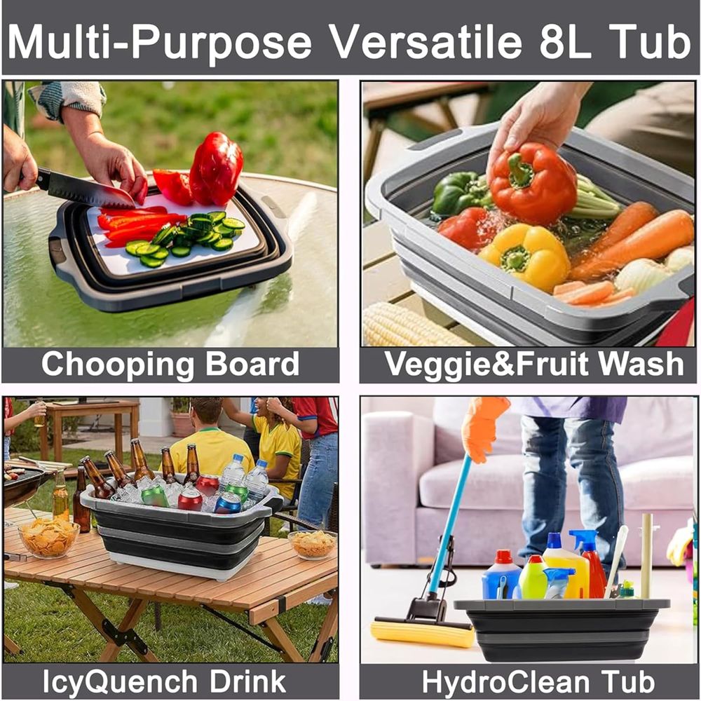 Portable 8L BBQ Prep Tub with  - Heat Resistant Glove avis et prix