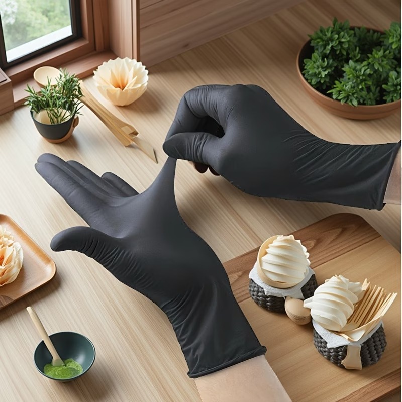 10/50/100PCS Black Disposable  - Nitrile Mechanic Glove avis et prix