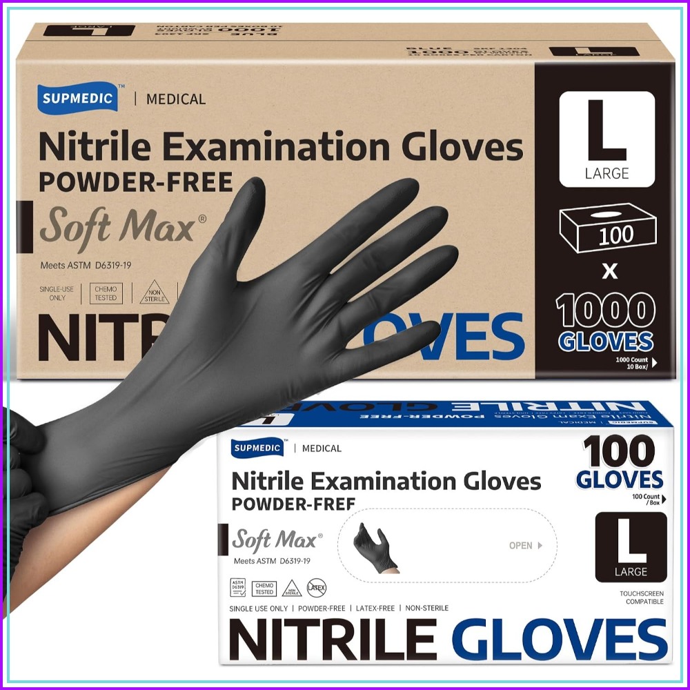 Nitrile Exam Gloves, 1000Pcs L - Exam Glove Nitrile avis et prix