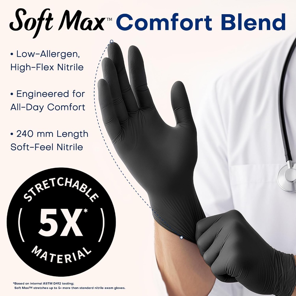Nitrile Exam Gloves, 1000Pcs L - Exam Glove Nitrile avis et prix